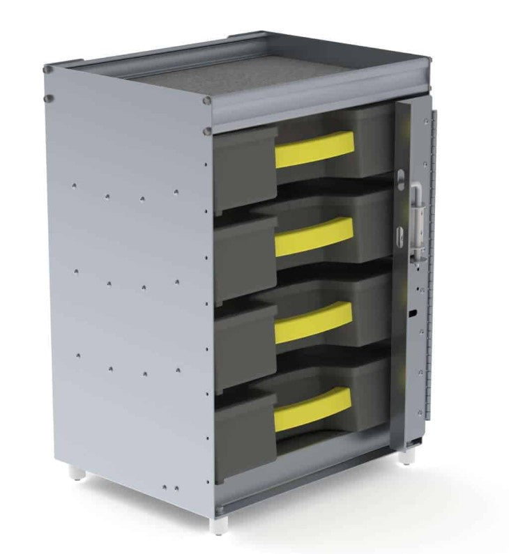 Partskeeper Parts Organizer Storage Cabinet + 4 Carry Cases - LQ-5078 — Van  Pro Inc.